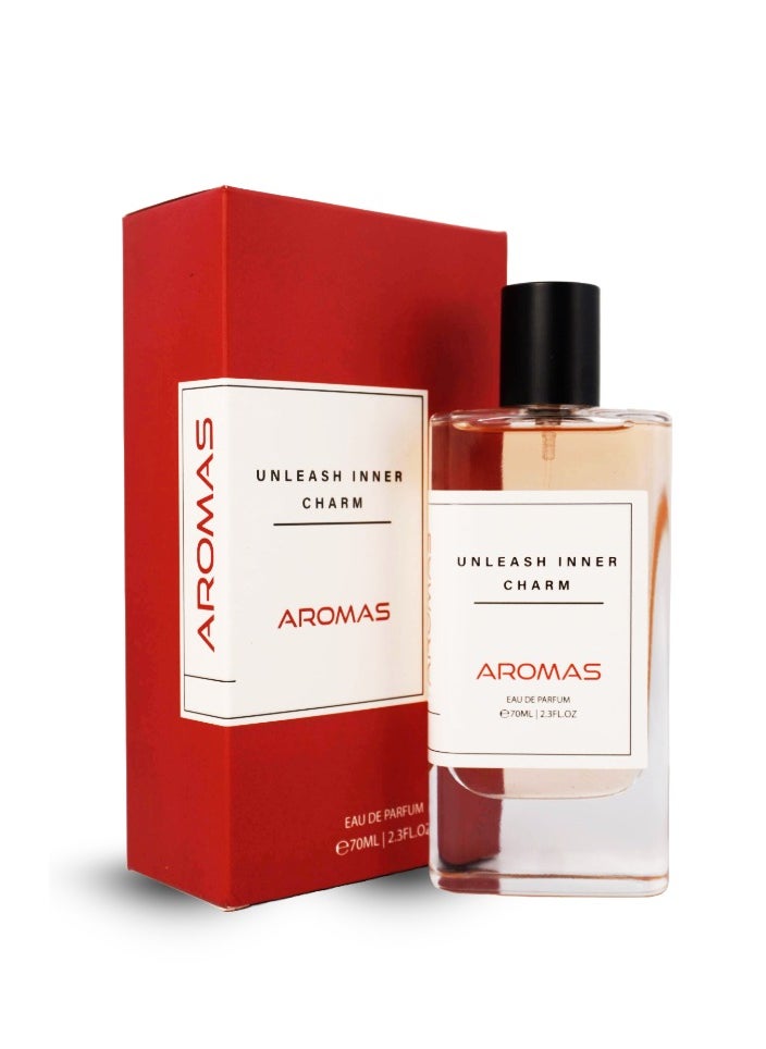 Aromas Unleash Inner Charm Perfume - Unisex Eau de Parfum Spray Long Lasting Luxurious Fragnance Perfume for Men and Women (70ml)