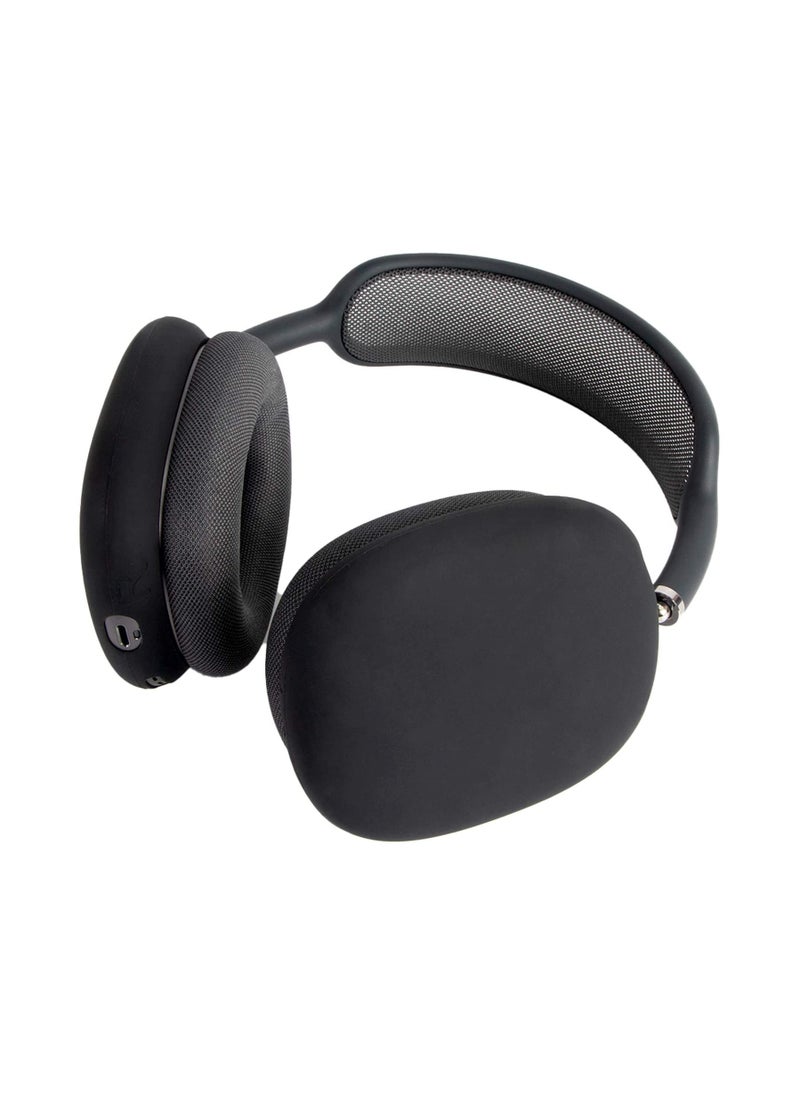 Ear Case, for AirPods Max Case Silicone Case, for apple Bluetooth over-ear, Scratch-resistant case silicone Carrying Case Replacement, for Apple AirPods Max Headphone (Black)