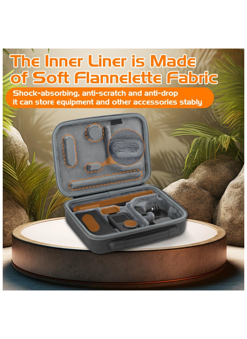 Carrying Case Fits for DJI Osmo Action 4 / Action 3, Hard Case Portable Storage Bag Travel Carry Case Protective Case Compatible with DJI OSMO Action 4/3 Adventure Combo Accessories