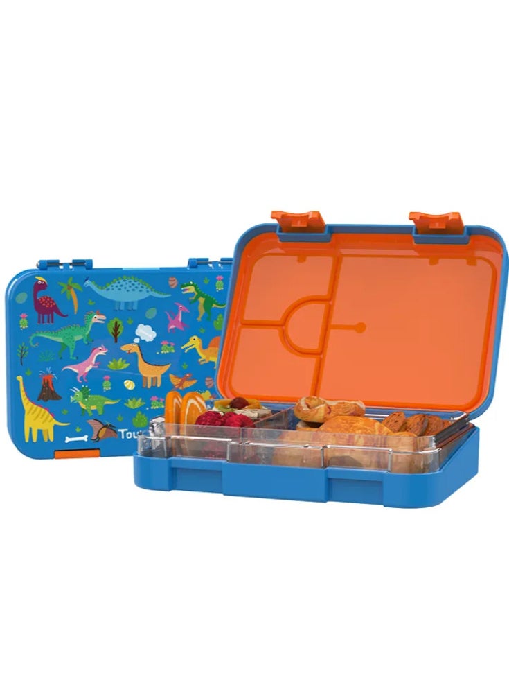 Lunch Box for Kids | Back-to-School Essential | 4 Compartments, Leak-Proof, BPA-Free | Freezer, Microwave & Dishwasher Safe (BLUE)