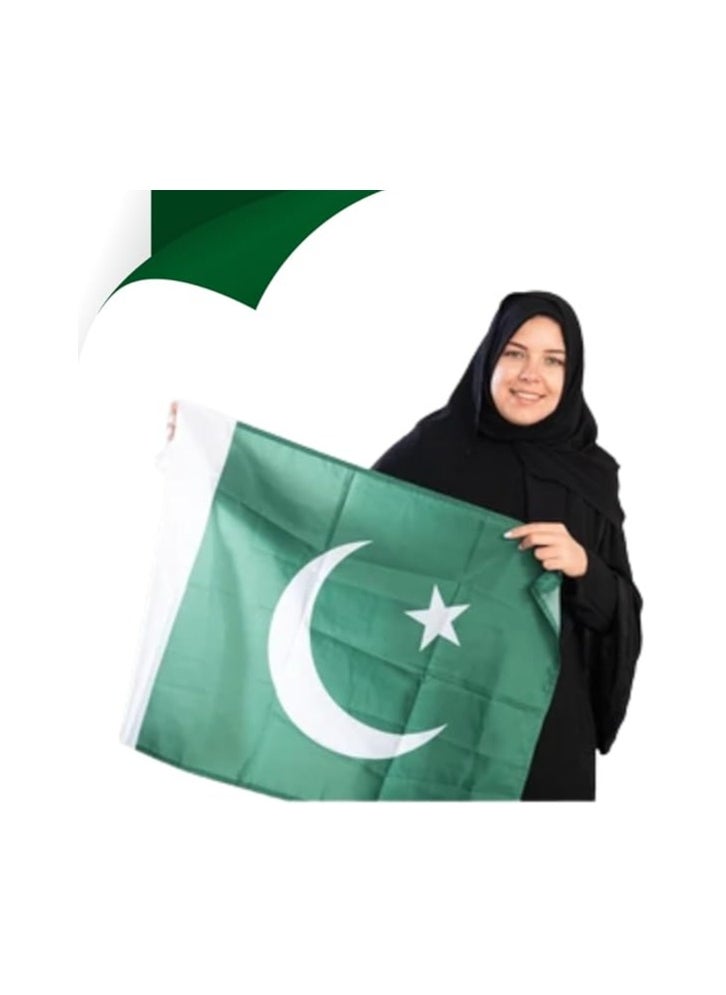 Pakistan Men’s T-Shirt,Scarf&Large Flag(90cm x 150cm)–Half Sleeve Tshirt|Cotton Ideal Combo For Sports Fans,Matches,Events.