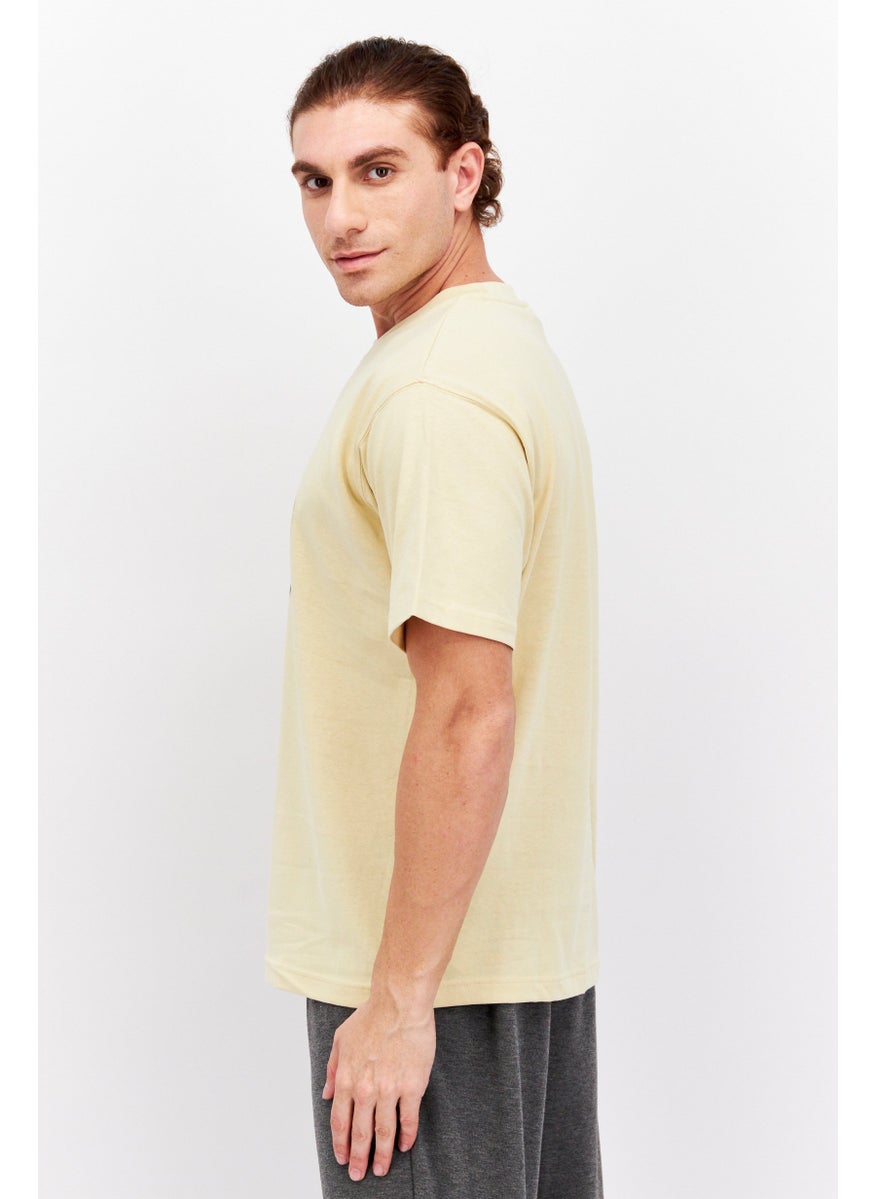 Men Sportswear Fit Short Sleeve Outdoor  T-Shirts, Khaki