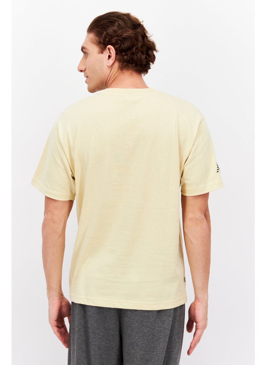 Men Sportswear Fit Short Sleeve Outdoor  T-Shirts, Khaki