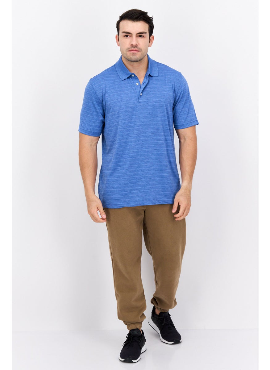 Men Sportswear Fit Short Sleeves Training Polo, Blue