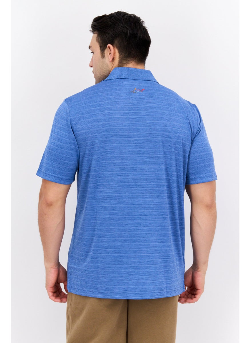 Men Sportswear Fit Short Sleeves Training Polo, Blue