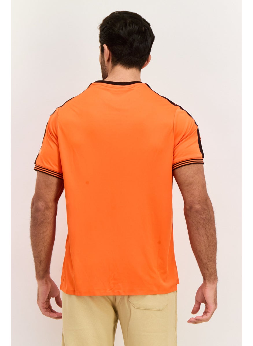 Men Sportswear Fit Short Sleeves Training T-Shirt, Coral