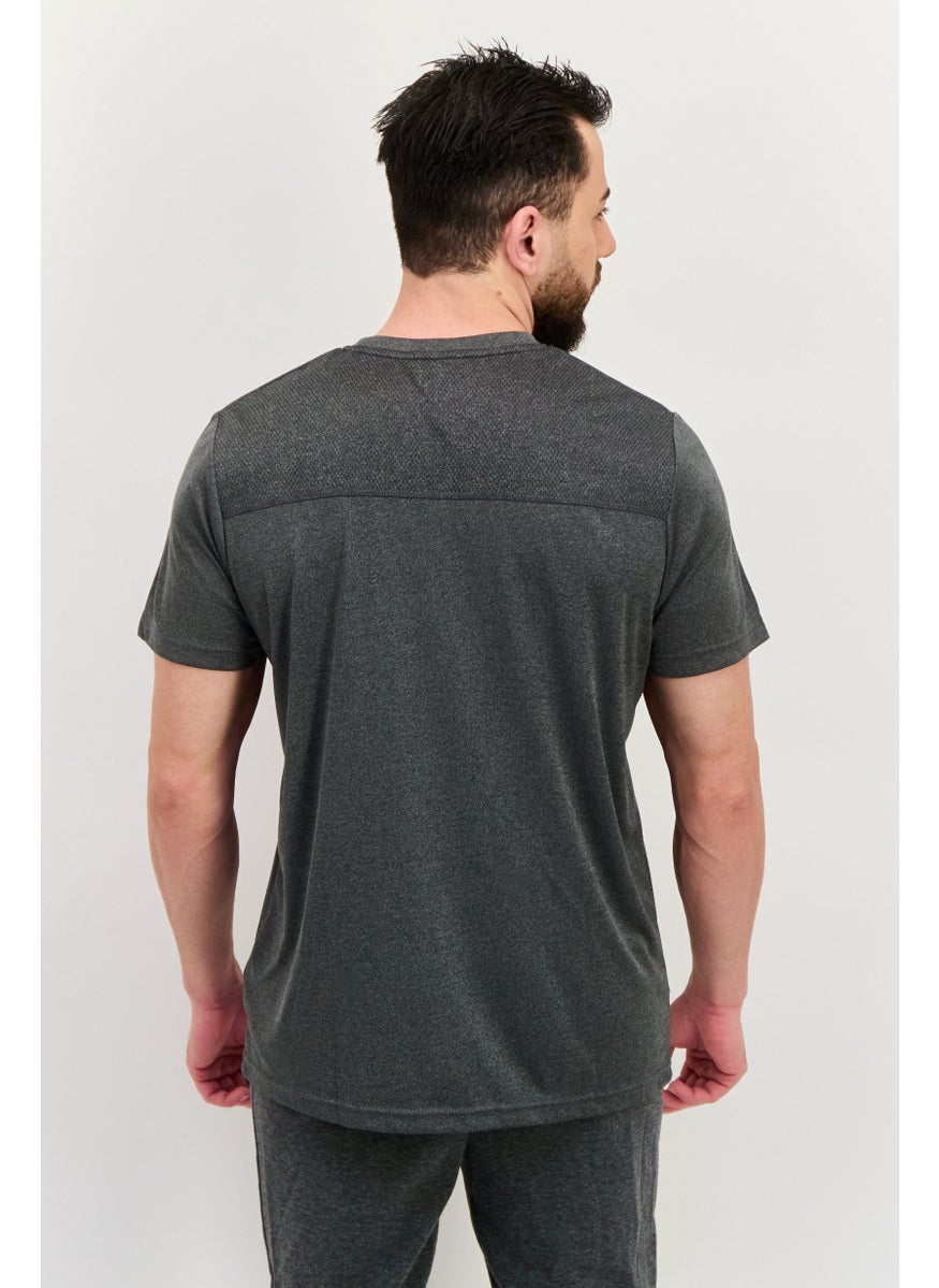 Men Sportswear Fit Short Sleeves Training T-Shirt, Grey