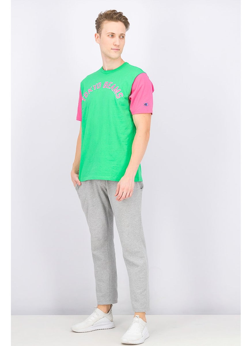 Men Sportswear Fit Short Sleeve Outdoor T-shirt, Green