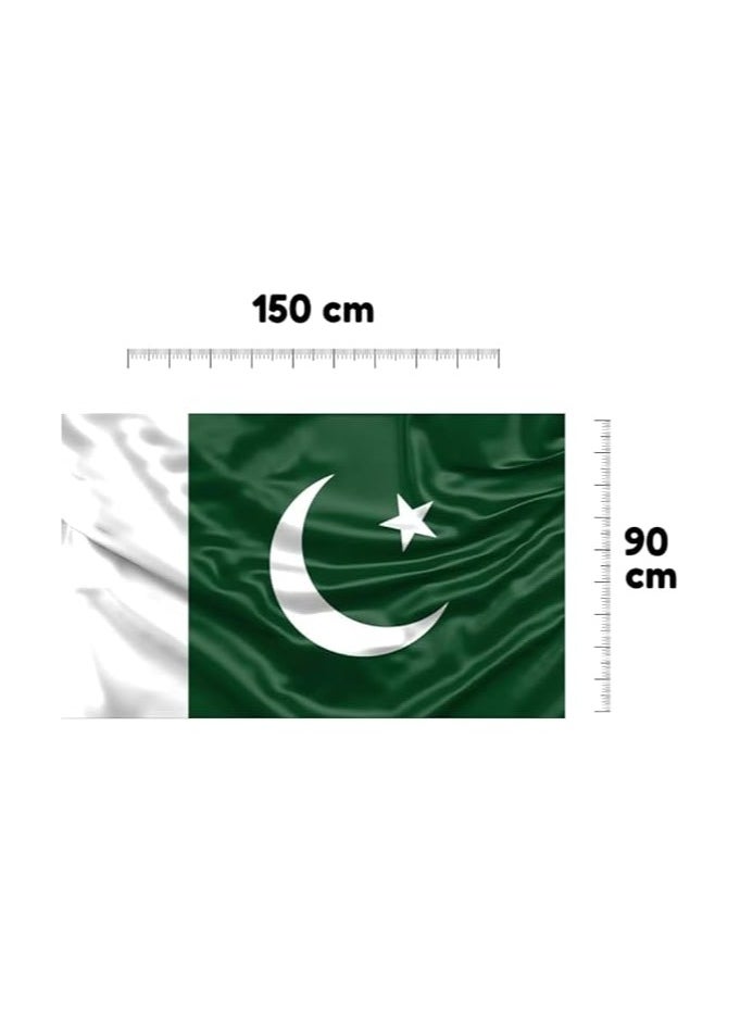 Pakistan Men’s T-Shirt,Scarf&Large Flag(90cm x 150cm)–Half Sleeve Tshirt|Cotton Ideal Combo For Sports Fans,Matches,Events.