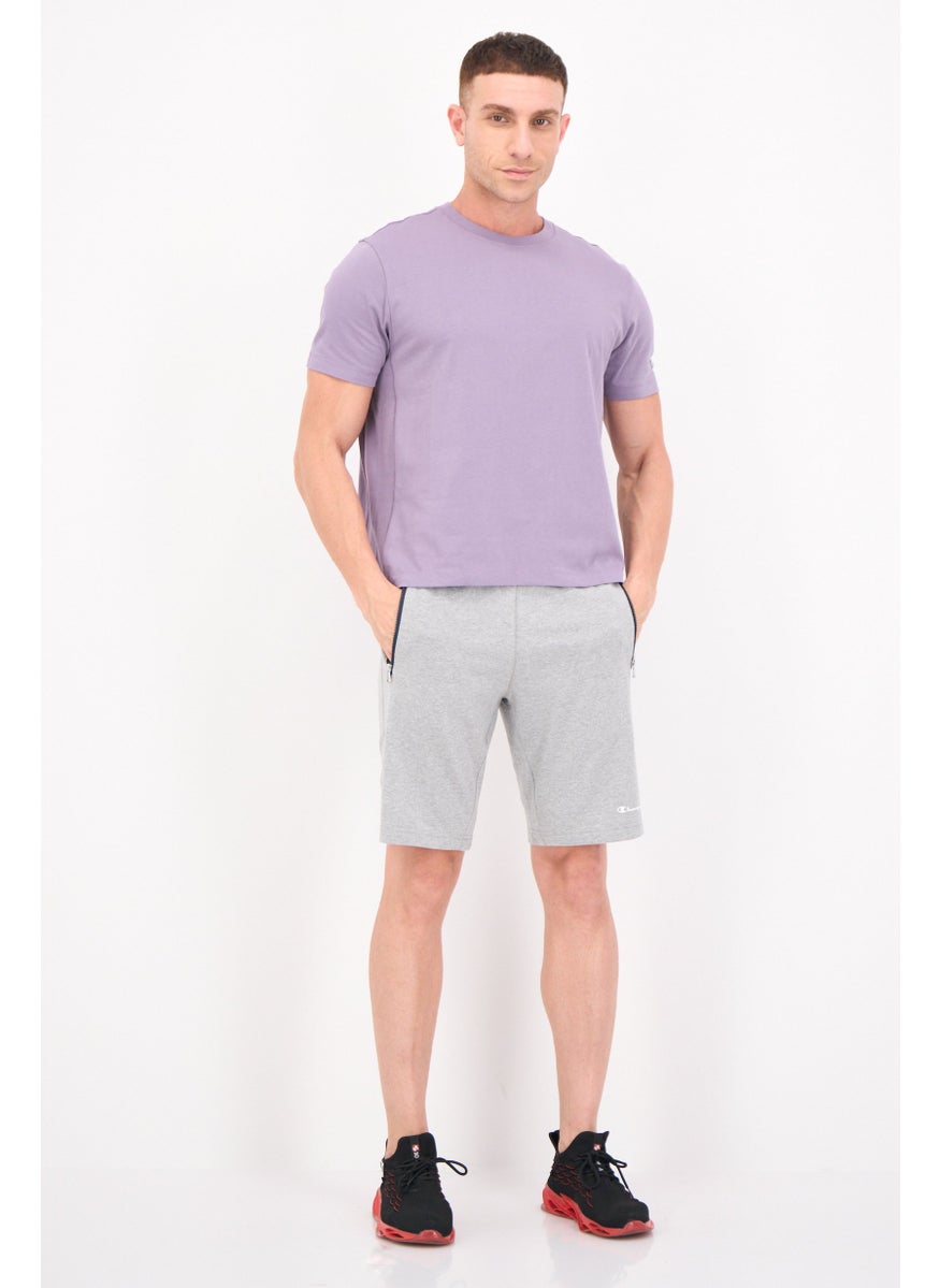 Men Sportswear Fit Brand Logo Outdoor T-Shirt, Lavender