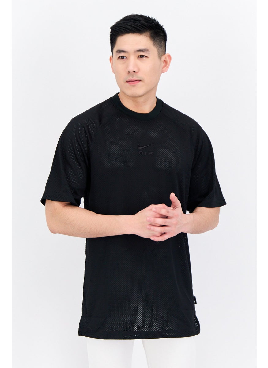 Men Sportswear Fit Short Sleeves Training T-Shirt, Black