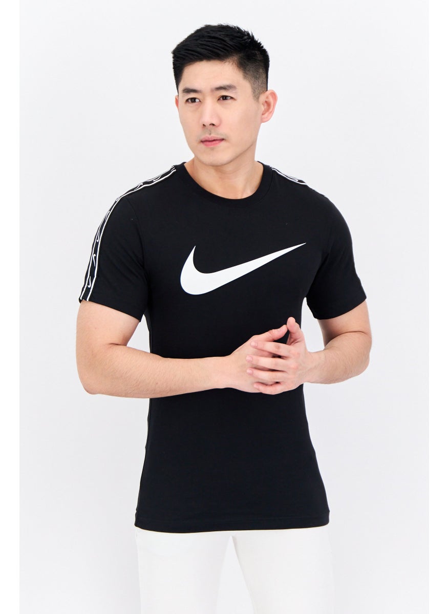 Men Sportswear Fit Short Sleeves Training T-Shirt, Black