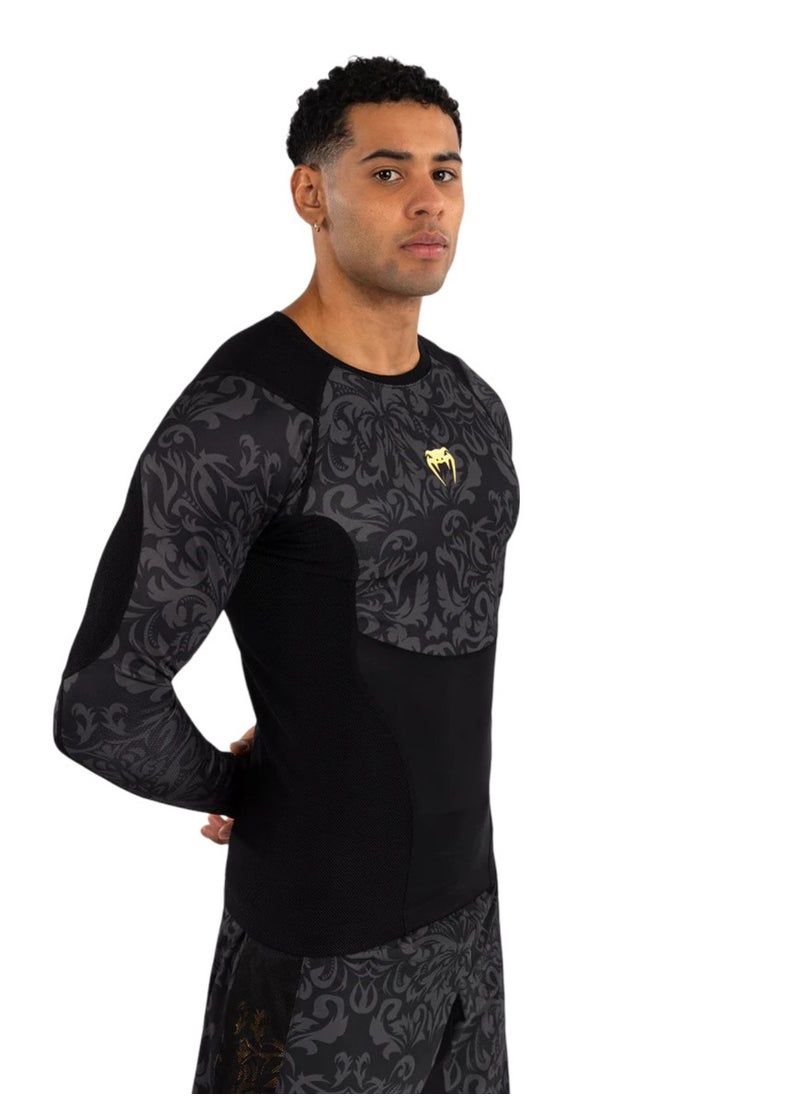 VENUM UNMATCHED TOPURIA EDITION RASHGUARD LONG SLEEVES BLACK/GOLD