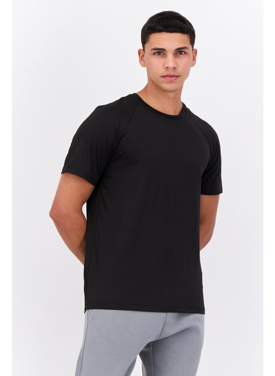 Men Sportwear Fit Short Sleeve Training T-Shirt, Black