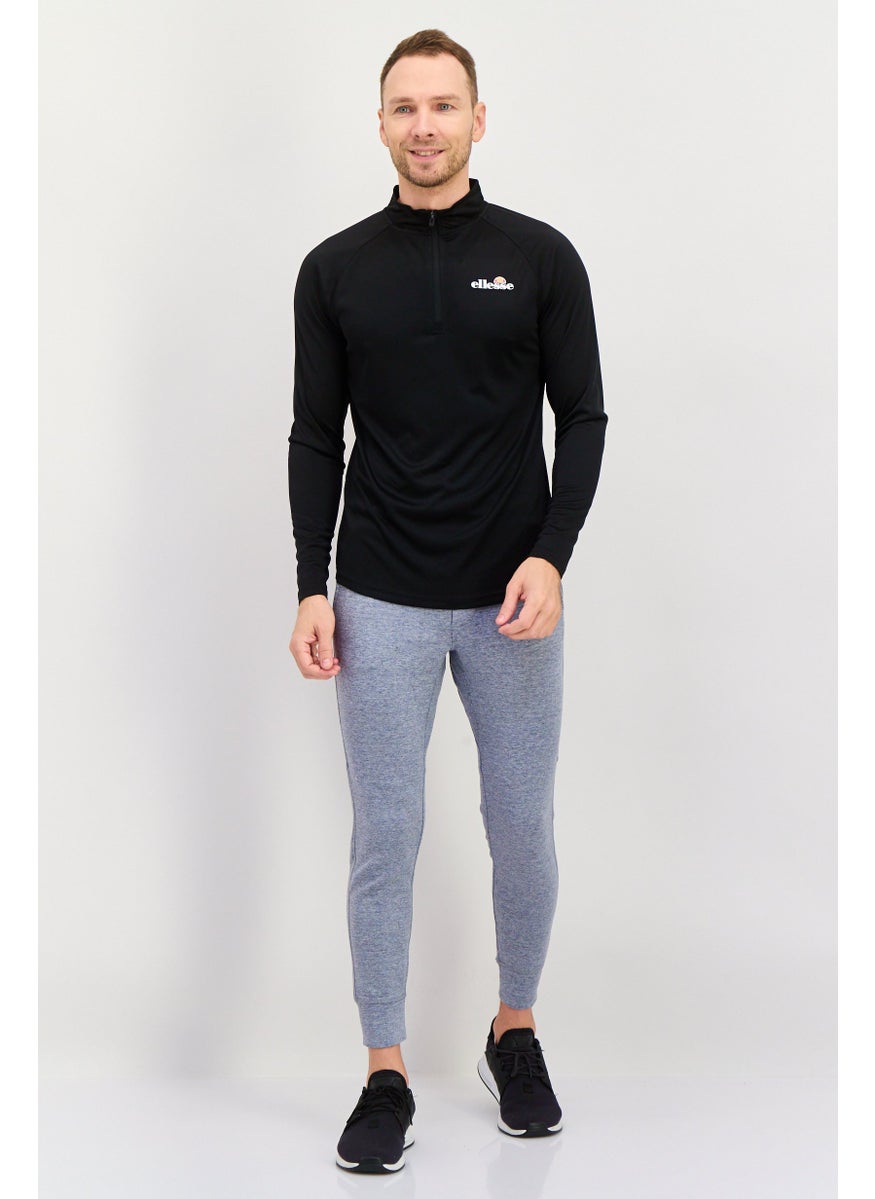Men Sportswear Fit Long Sleeves Training T-shirt, Black