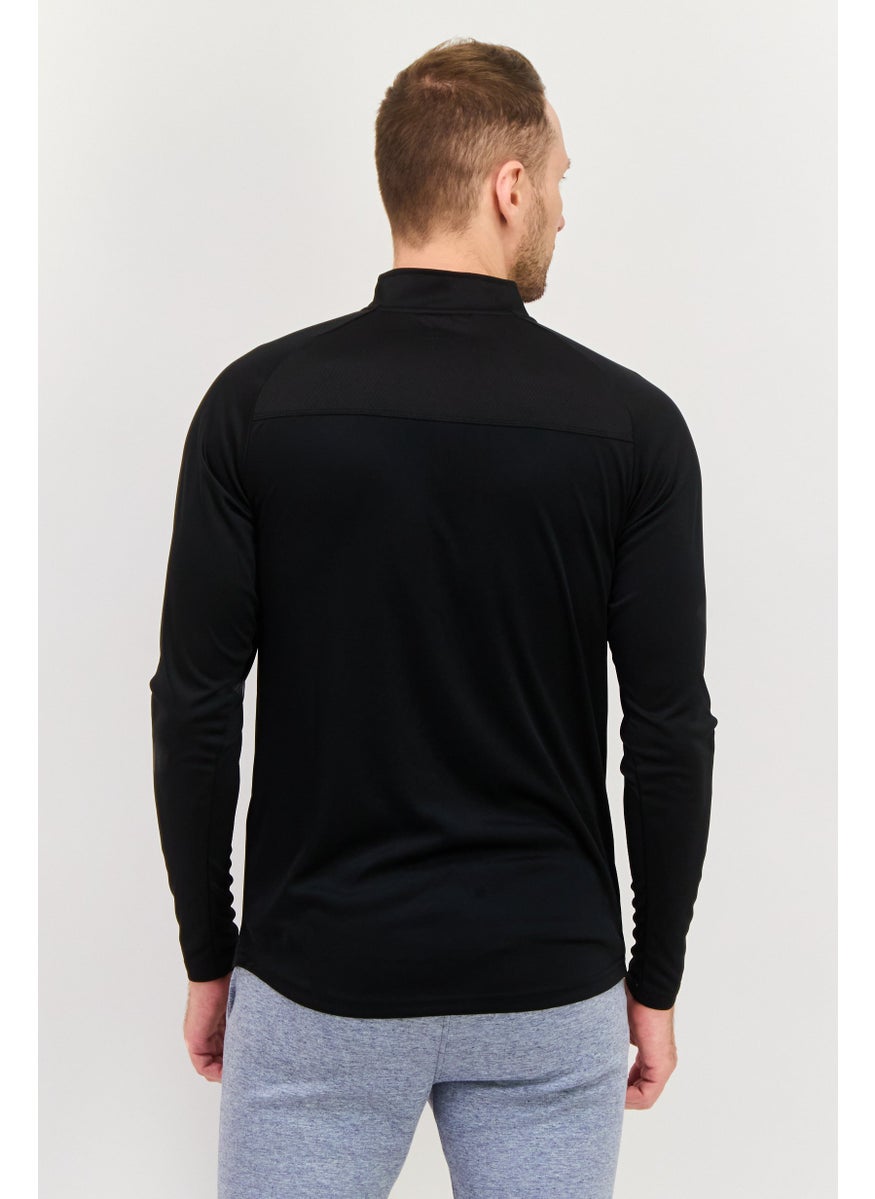 Men Sportswear Fit Long Sleeves Training T-shirt, Black
