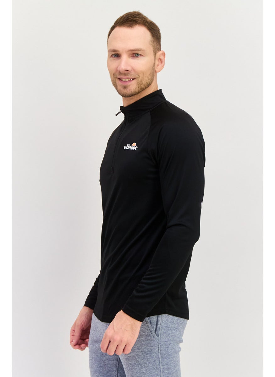 Men Sportswear Fit Long Sleeves Training T-shirt, Black