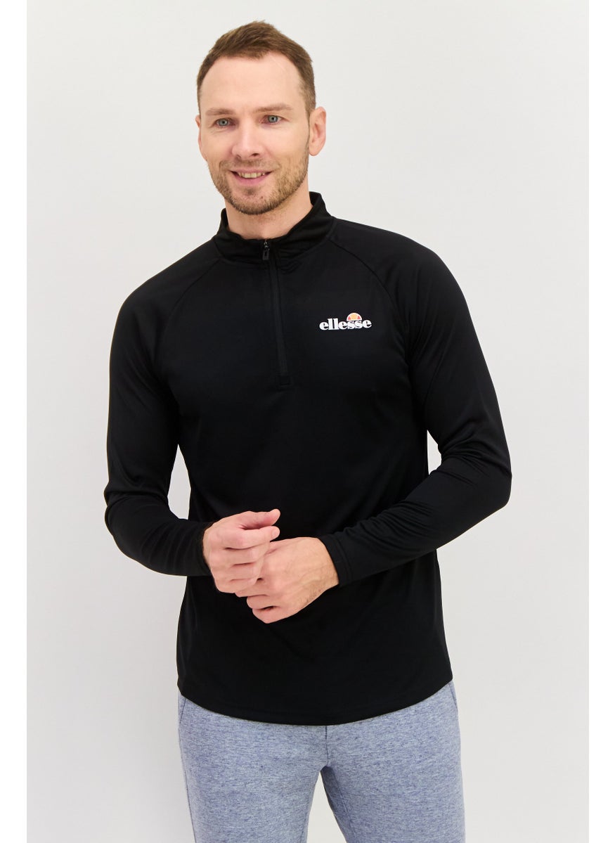 Men Sportswear Fit Long Sleeves Training T-shirt, Black