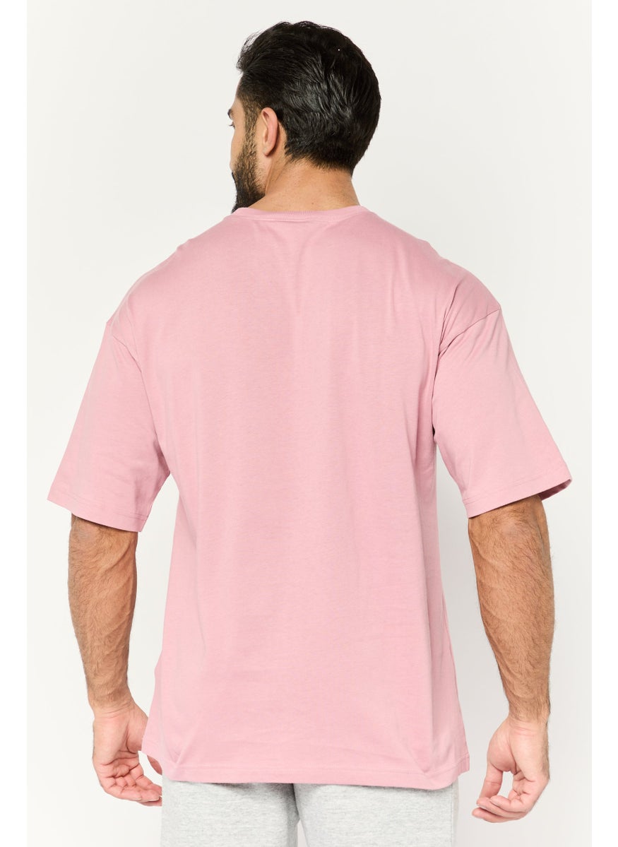 Men Sportswear Fit Training T-Shirts, Mauve