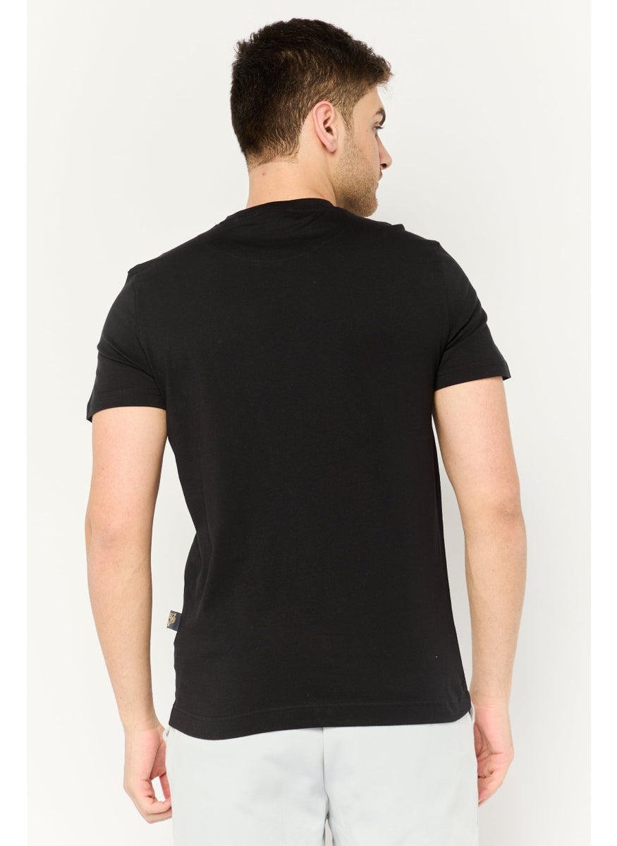 Plein Sport Men Sportswear Fit Short Sleeves Outdoor T-Shirt, Black
