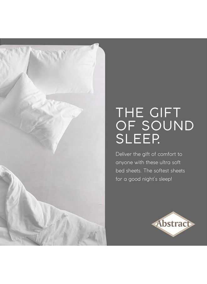 Abstract Fitted Bed Sheet - Ultra Soft Jersey 100% Cotton Sheets - Fitted Bed Sheets Snug - Breathable Fabric - Deep Pockets Up to 12 Inch - Grey, 48