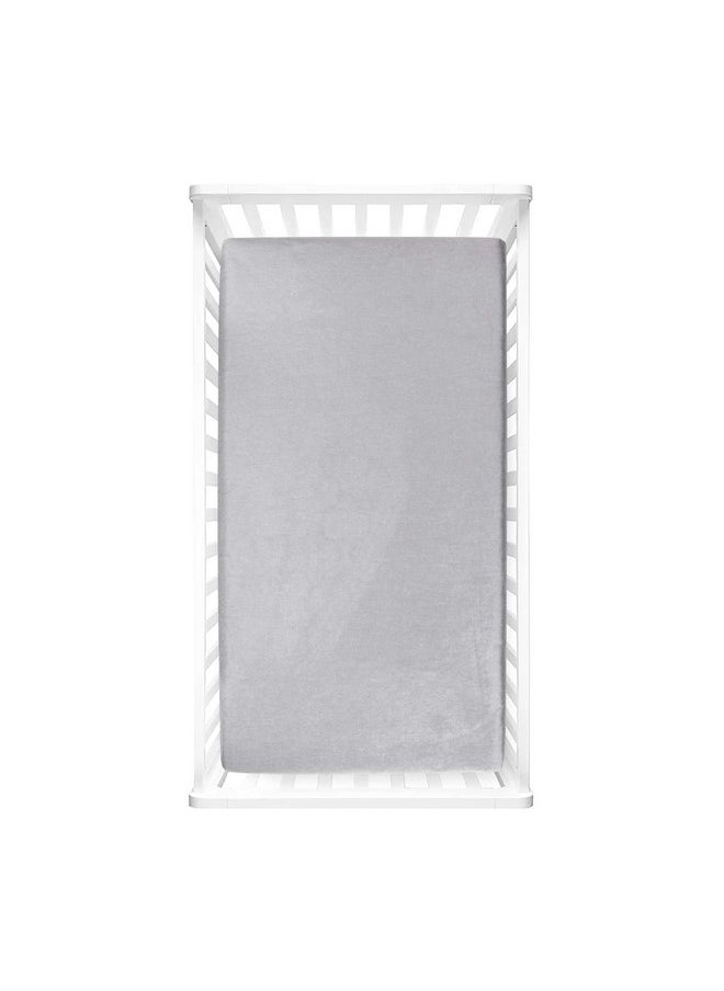 Lush Decor Baby Seaside Micro Mink 2 Pack Fitted Crib Sheet, Blue, 28