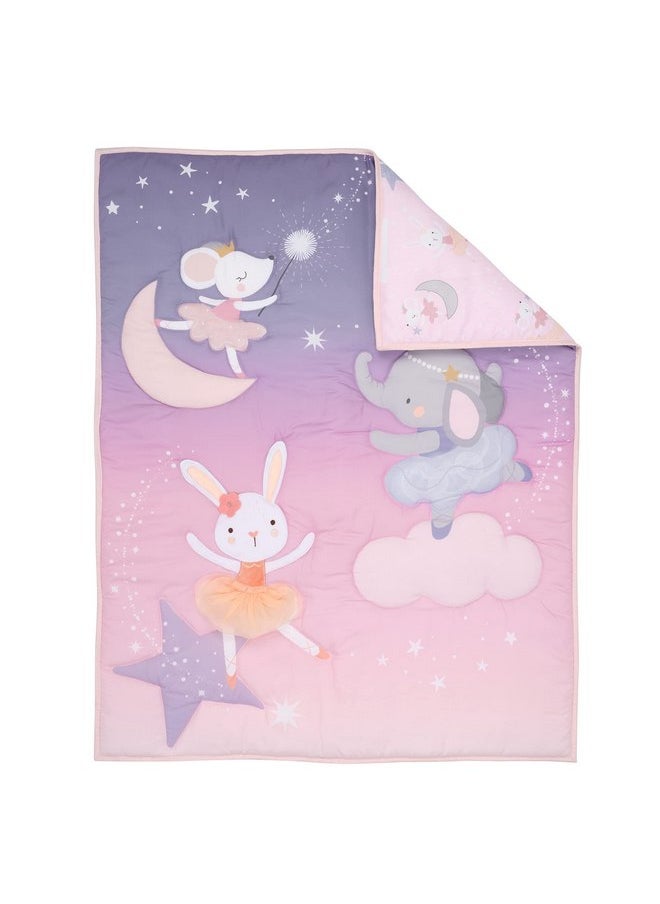 Bedtime Originals Tiny Dancer 3-Piece Ballet Baby Crib Bedding Set - Elephant