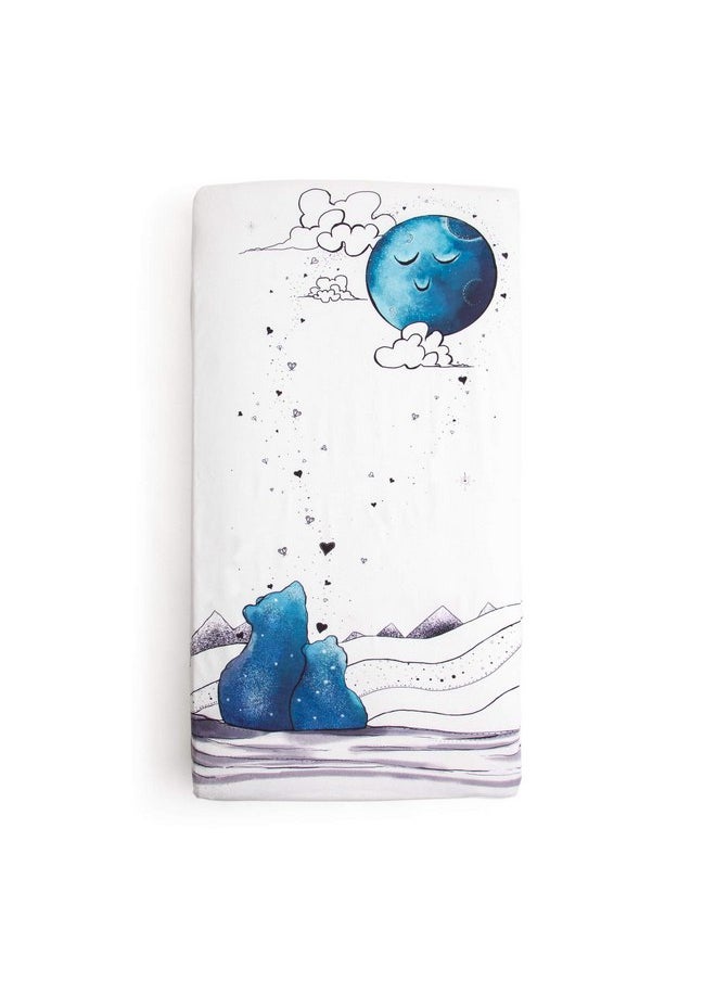 JumpOff Jo - Waterproof Baby Crib Sheet - Super Soft Breathable Minky Fabric, TPU Stain Protector, Baby Crib Sheet for Standard Crib Mattresses and Toddler Beds, 28