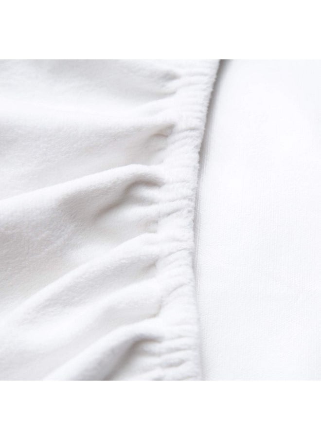 JumpOff Jo - Waterproof Baby Crib Sheet - Super Soft Breathable Minky Fabric, TPU Stain Protector, Baby Crib Sheet for Standard Crib Mattresses and Toddler Beds, 28