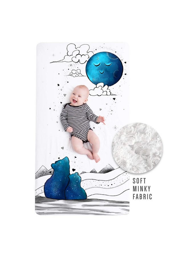 JumpOff Jo - Waterproof Baby Crib Sheet - Super Soft Breathable Minky Fabric, TPU Stain Protector, Baby Crib Sheet for Standard Crib Mattresses and Toddler Beds, 28