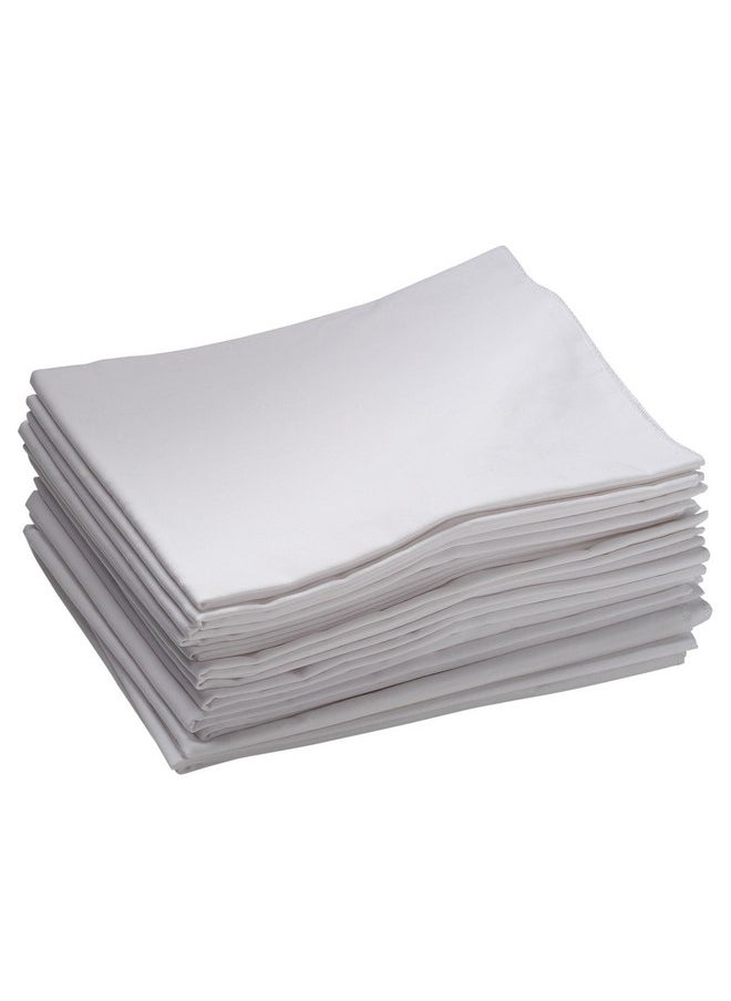 ECR4Kids Cot Sheet, Toddler Size, Rest Time Accessories, White, 12-Pack