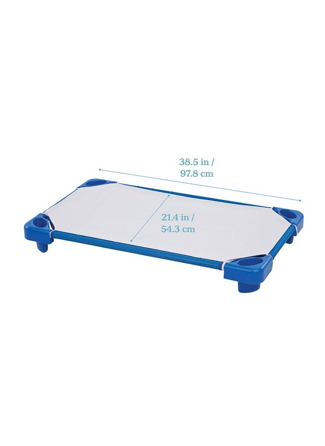 ECR4Kids Cot Sheet, Toddler Size, Rest Time Accessories, White, 12-Pack