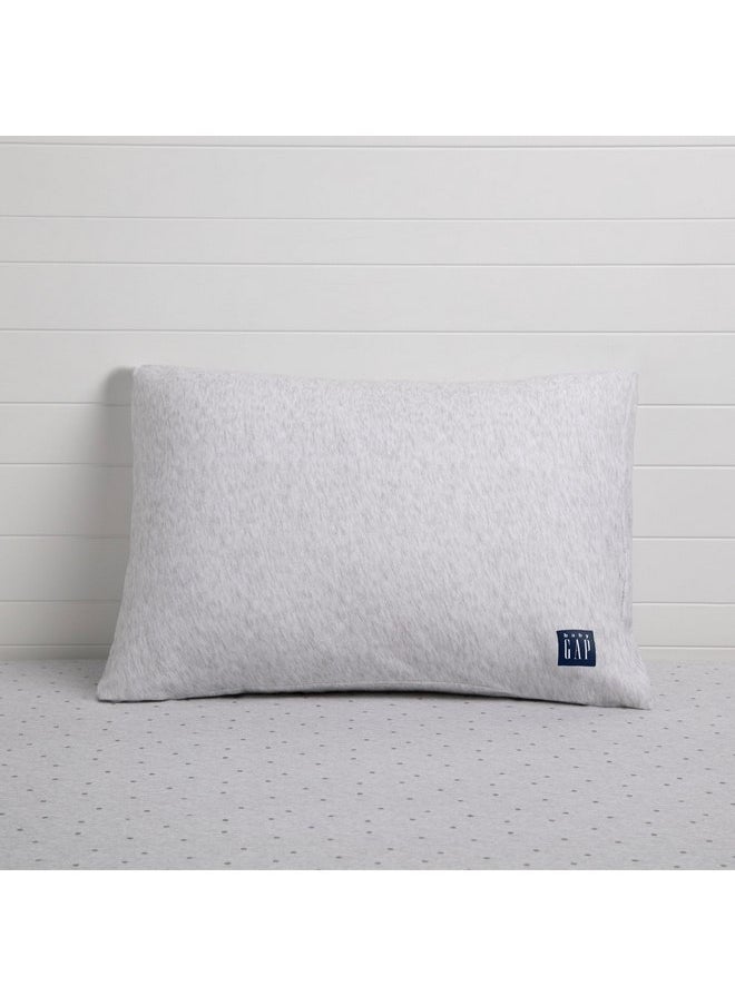 Delta Children Gap babyGap Memory Foam Toddler Pillow with 2 Cooling Covers, White/Blue