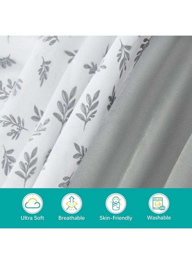 Baby Bassinet Sheets 4 Pack Compatible with Koolerthings/Koolababy, Jimglo 3 in 1, YADAQE, HARPPA, and Pamo Babe Baby Bassinet, Ultra Soft & Skin-Friendly, Washer & Dryer, Grey