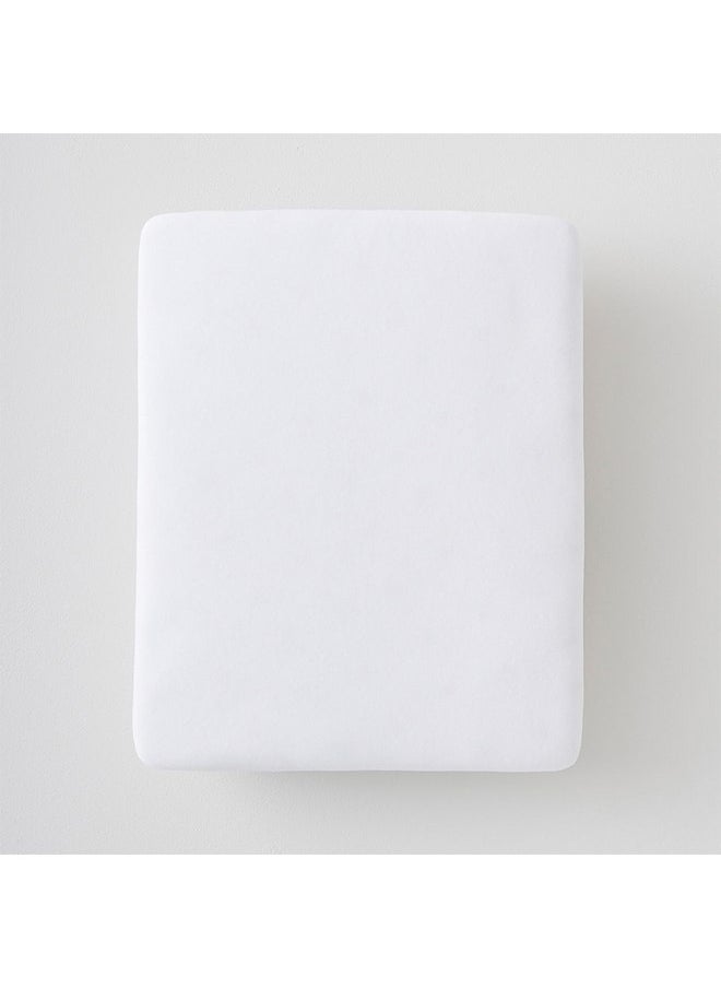 Silver Cross Slumber Sleep & Go Fitted Sheet - Breathable, Ultra-Soft, Lightweight Sheet for Sensitive Baby Boys and Girls Skin - Elasticated Edge Standard Bassinet Mattress Sheet for Newborn (White)