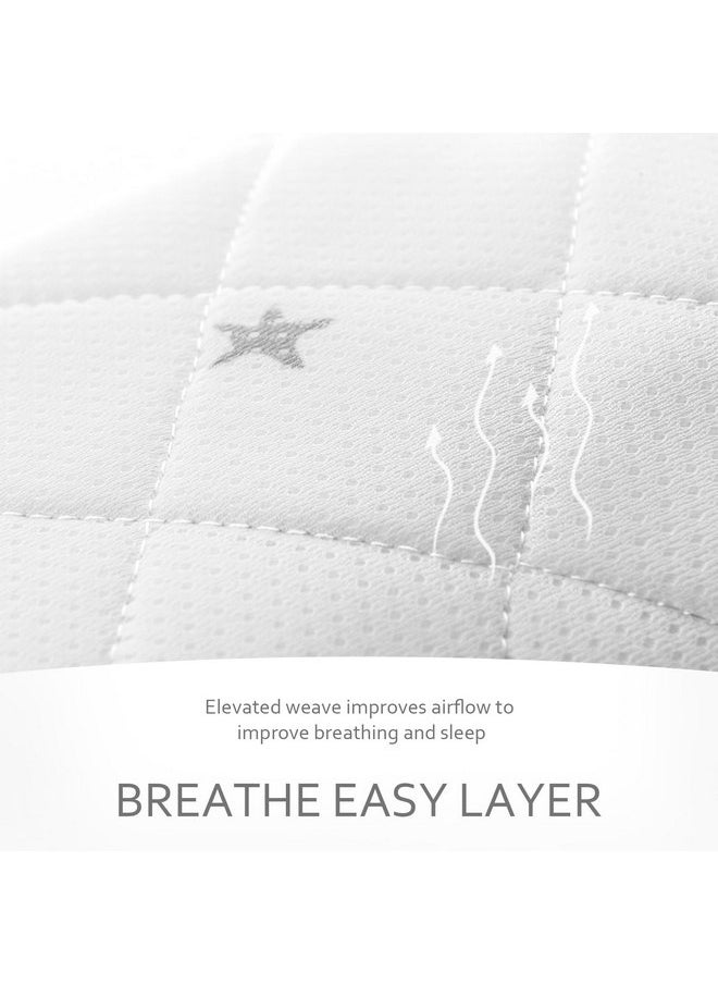 Waterproof Pack and Play Mattress Pad, Fit for Graco Pack 'n Play On The Go Playard, Pack and Play Sheets Fitted, Breathable and Washable Pack and Play Mattress Sheets