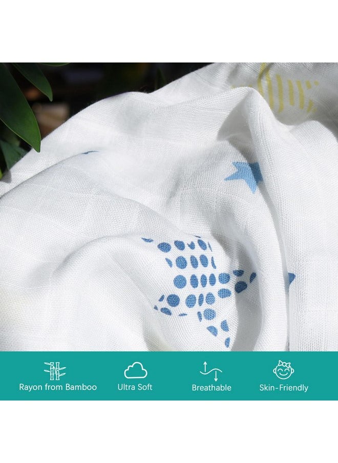 Muslin Bassinet Sheets 20''x33'' Fit for Baby Delight, Mika Micky, Koolerthings (3 in 1), Maxi COSI, Angelbliss and Other Rectangle Bassinet Mattress, Ultra Soft and Breathable, Star & Fox, 2 Pack