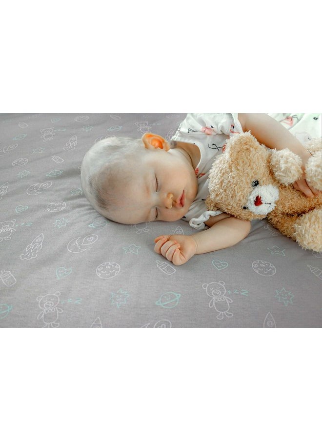 Luvberries 100% Organic Cotton Bassinet Sheets (Set of 2) for The Guava Lotus Travel Bassinet - Baby and Newborn, Fitted Bassinet Sheets, for Boys & Girls (Day and Night)