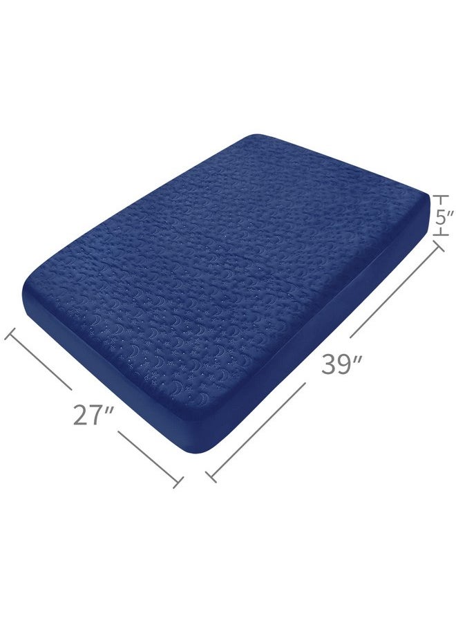 Waterproof Pack and Play Mattress Cover 2 Pack, Soft Quilted Pack and Play Mattress Pad Protector 39