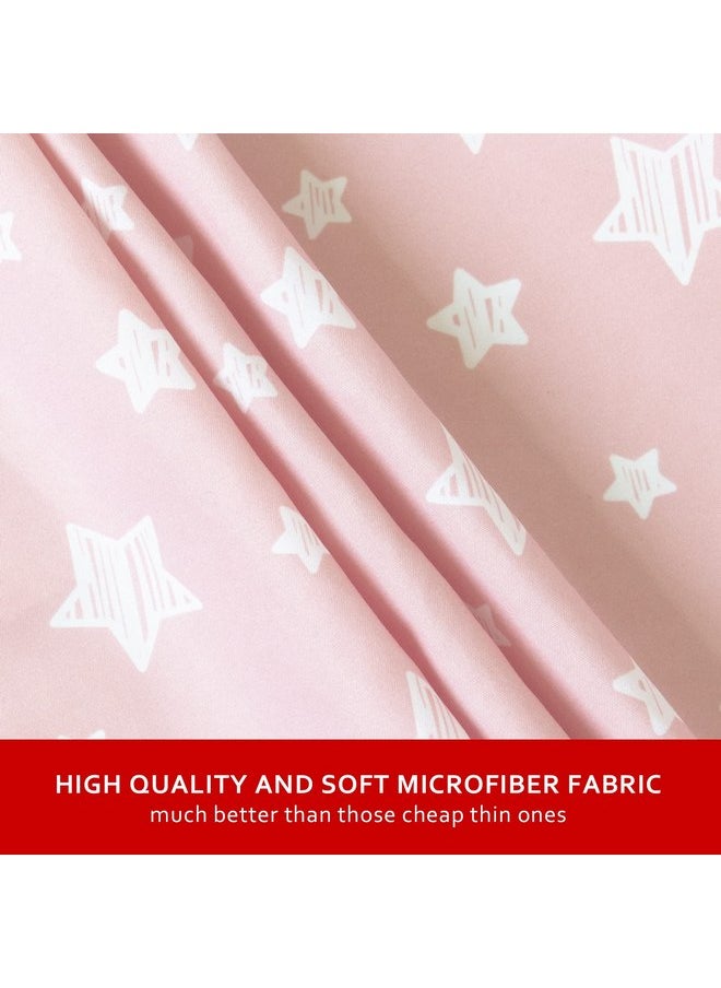 Bassinet Sheets Set 4 Pack for Baby Girl, Universal Fit for Oval, Hourglass and Rectangular Mattress, Pink