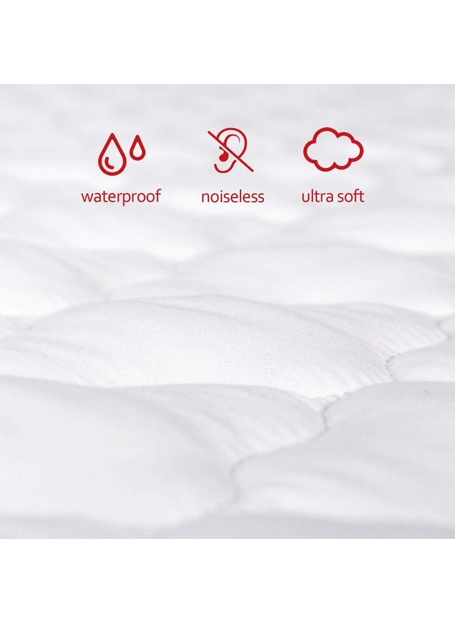 Pack and Play Mattress Pad (6 Sizes), Compatible with Pamo Babe Portable Playard, Pack and Play Mattress Sheets Cover Protector Waterproof Soft Quilted, Pack and Play Sheets Fitted