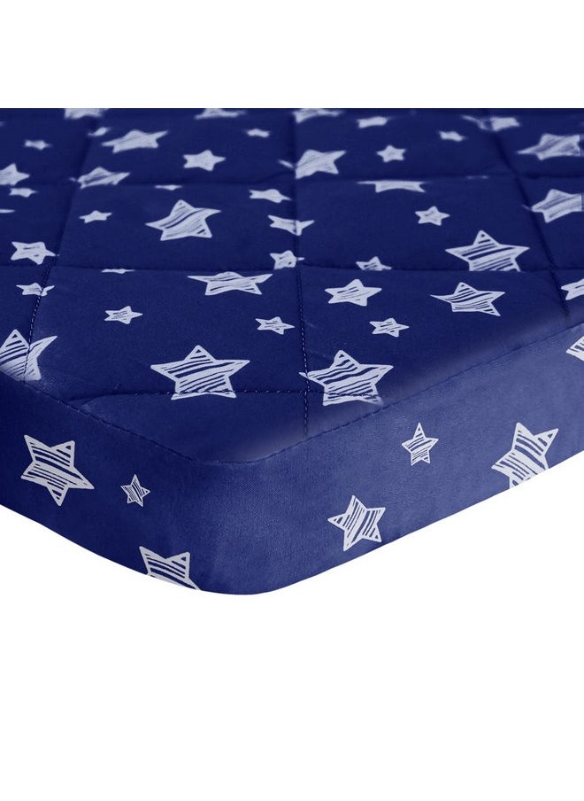 Pack and Play Sheet Quilted, Breathable Thick Playpen Lovely Print Cover 39