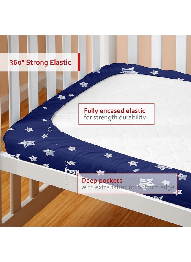 Pack and Play Sheet Quilted, Breathable Thick Playpen Lovely Print Cover 39