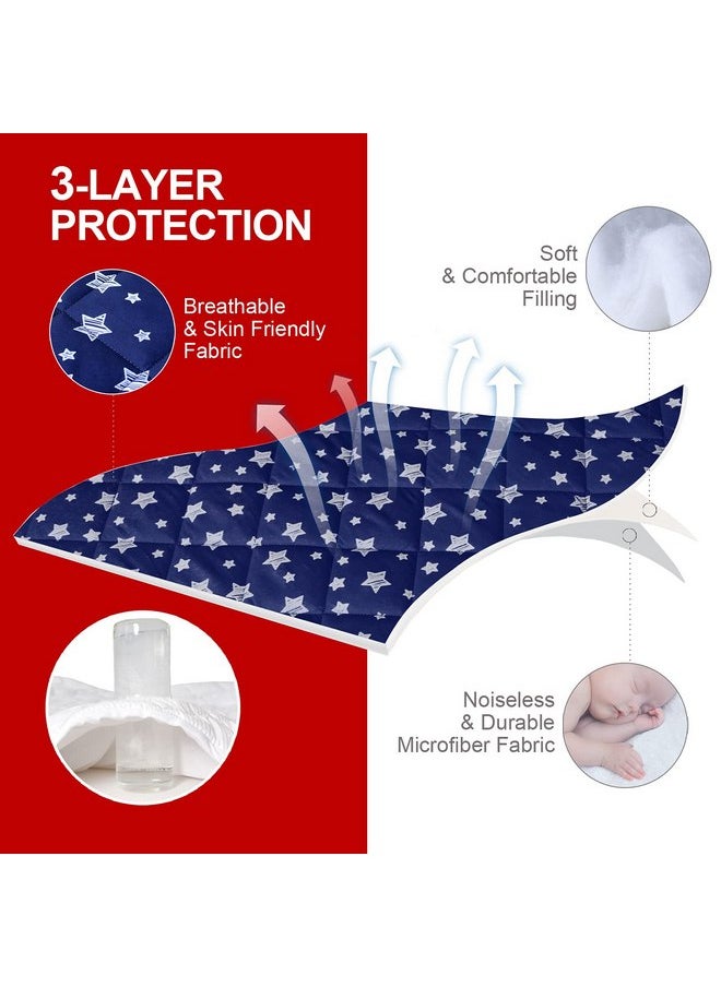 Pack and Play Sheet Quilted, Breathable Thick Playpen Lovely Print Cover 39