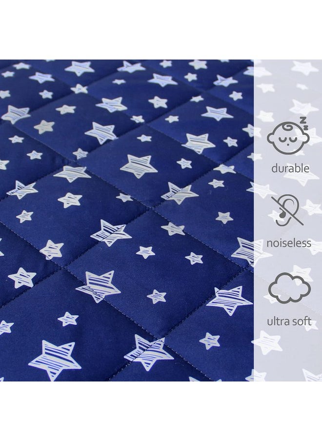 Pack and Play Sheet Quilted, Breathable Thick Playpen Lovely Print Cover 39
