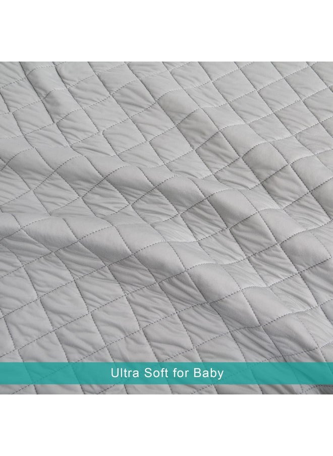 Toddler Blanket for Daycare, Baby Crib Nap Blankets Comforter, Quilted Kids Cot Bed Blanket 39