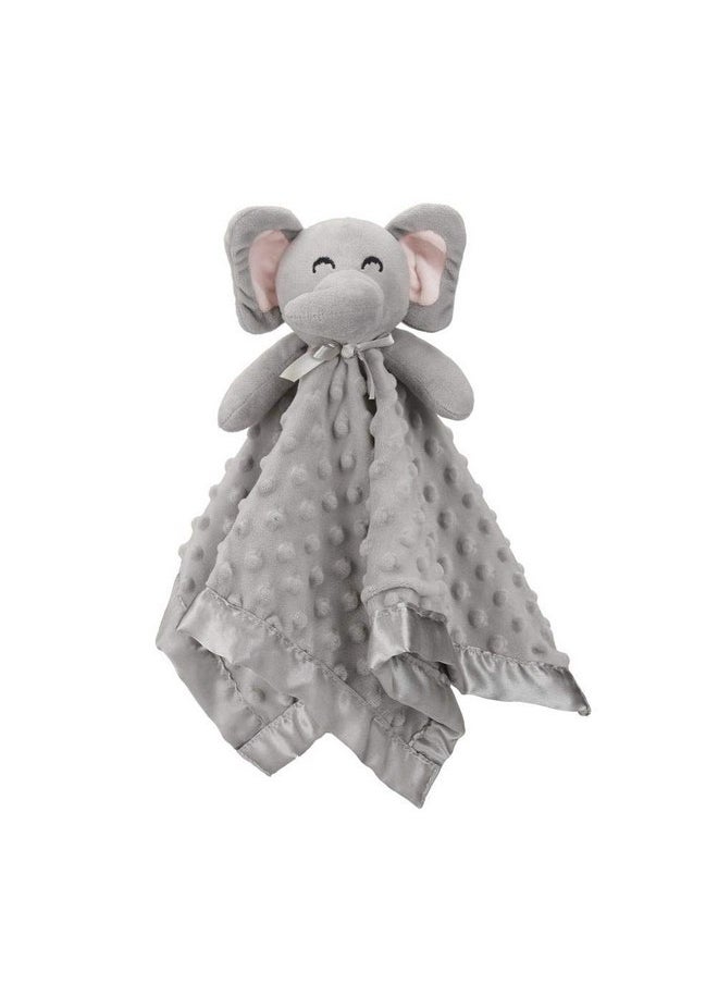 Pro Goleem Elephant Security Blanket, Soft Lovey Unisex Lovie Baby Gifts for Newborn Boys and Girls Snuggle Toy Stuffed Animal Grey 16 Inch