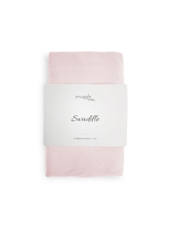 snuggle me Swaddle | Organic Cotton Swaddle Blanket, Soft Stretch, 47 x 47 inches (Petal)