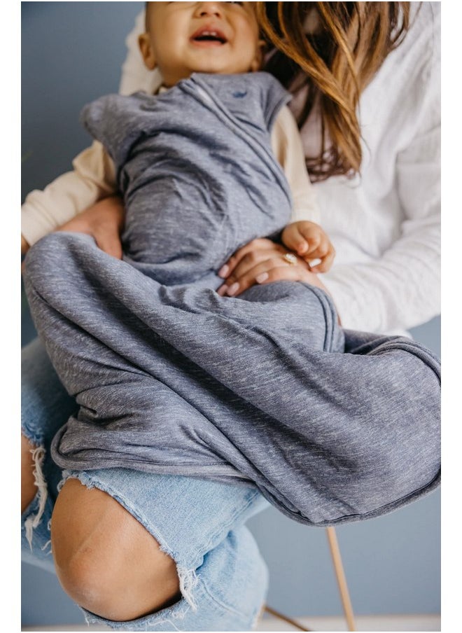 Copper Pearl Sleep Sack: Warm and Cozy Baby Bag in a Variety of Trendy Designs, Safe Alternative to Blankets, Sleeveless Baby Sleep Sack Swaddle Sizes Newborn to 24 Months - Denim