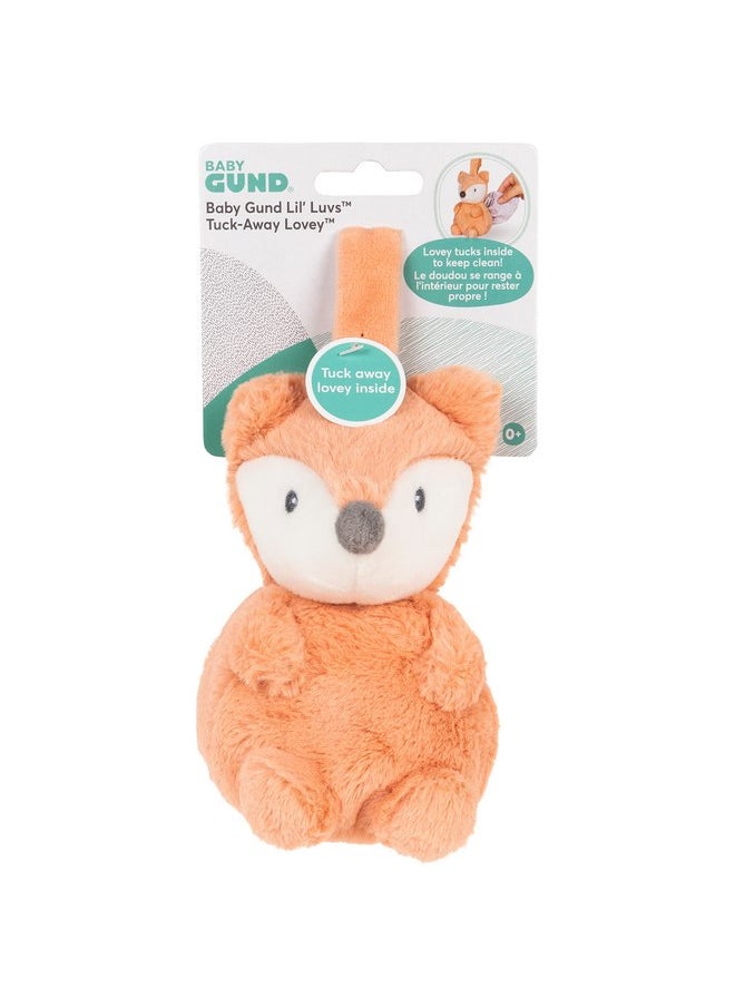 GUND Baby Lil’ Luvs Tuck-Away Lovey, Emory Fox, Ultra Soft Animal Plush Toy with Built-in Baby Blanket for Babies and Newborns